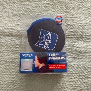 Blue and Black ear muffs with Logo